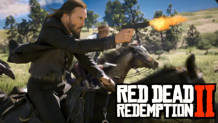 John Wick Wreaks Bloody War in Red Dead Redemption 2